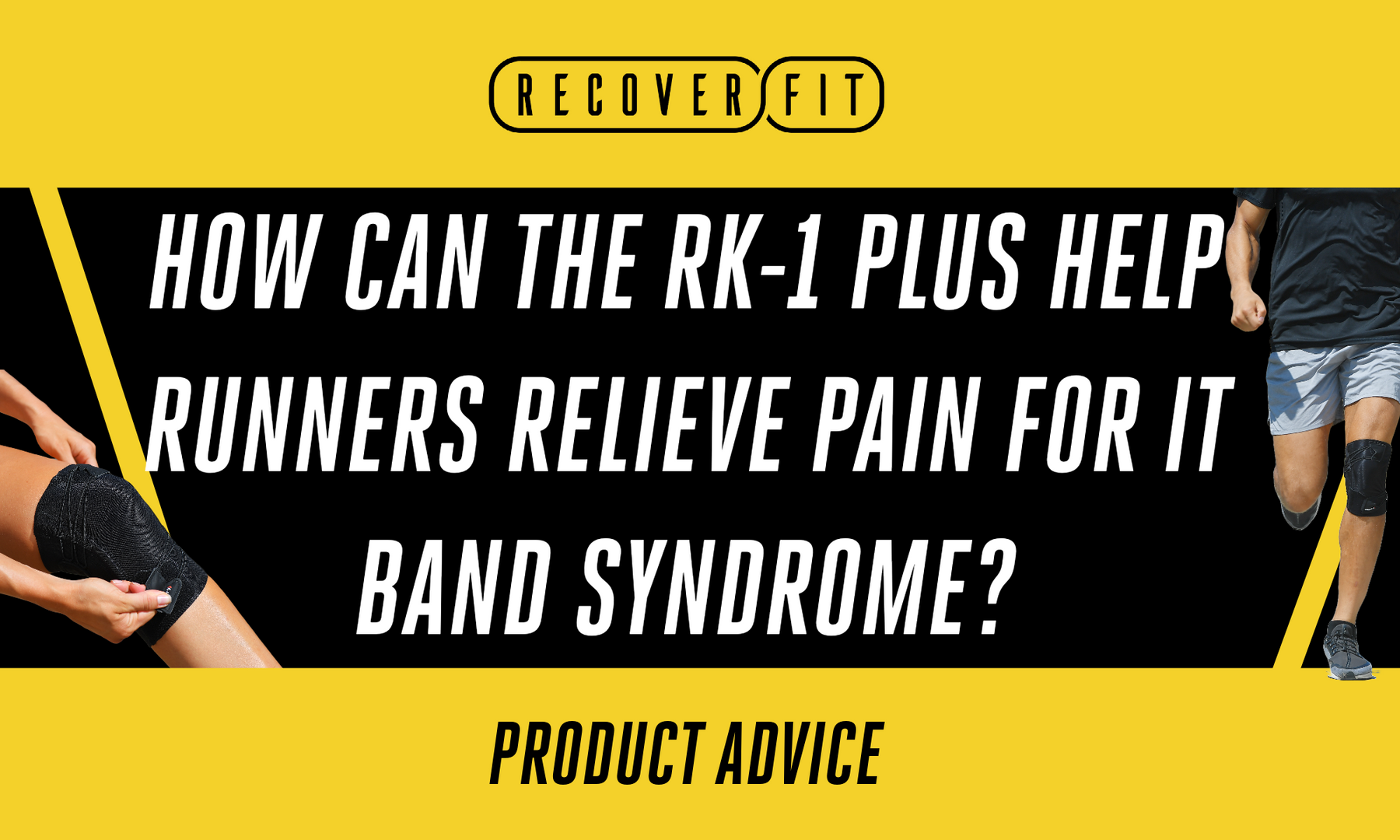 How can the RK-1 plus help runners relieve pain for IT band syndrome?