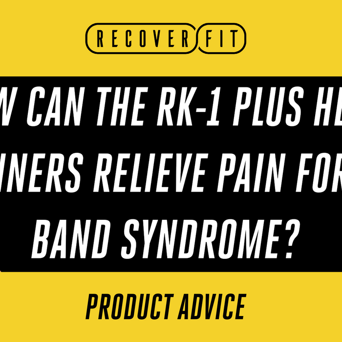 How can the RK-1 plus help runners relieve pain for IT band syndrome?